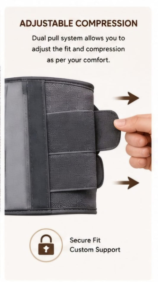 BareSpine™ Premium Lumbar Support Belt | Adjustable Lower Back Support Brace