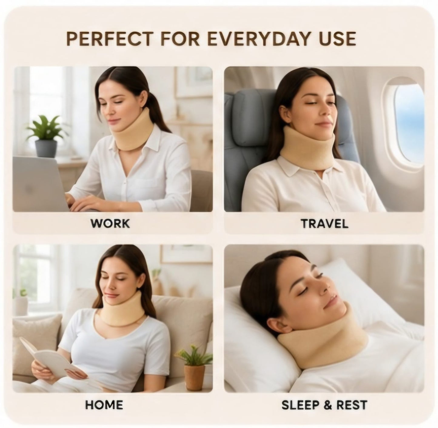 Barefeet™ Neck Support Collar | Soft Cervical Collar for Neck Support & Everyday Comfort