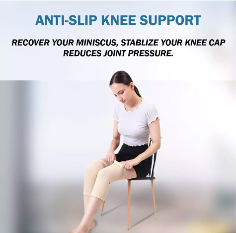 Barefeet™ Premium Knee Support Sleeve | Compression Knee Brace for Pain Relief, Sports & Daily Support (1 Pair)