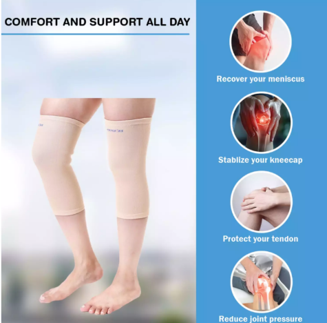 Barefeet™ Premium Knee Support Sleeve | Compression Knee Brace for Pain Relief, Sports & Daily Support (1 Pair)
