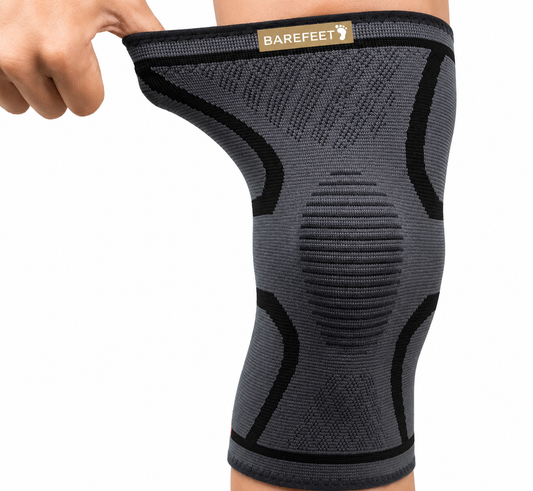 Barefeet™ Knee Support Sleeve | Compression Knee Brace for Sports & Pain Relief